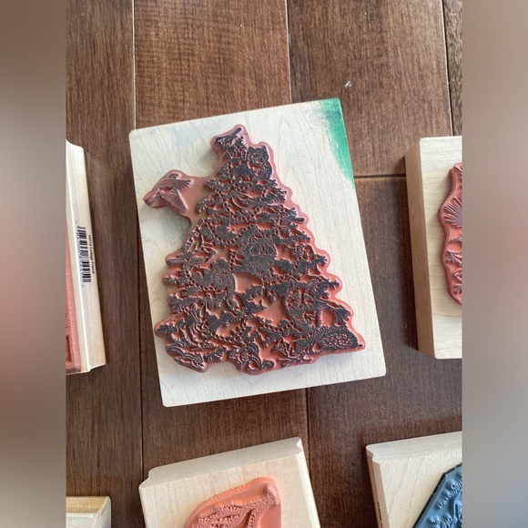 Assorted Wood mount Rubber Stamps. Crafting stamps New & Used - Picture 4 of 14